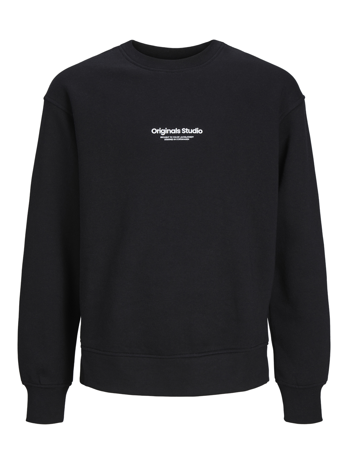 Jack & Jones Printed Crew neck Sweatshirt Mini -Black - 12257442