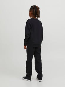 Jack & Jones Printet Sweatshirt med rund hals Mini -Black - 12257442