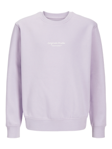 Jack & Jones Spausdintas raštas Apatinis prakaituojantis megztinis Mini -Cosmic Sky - 12257442