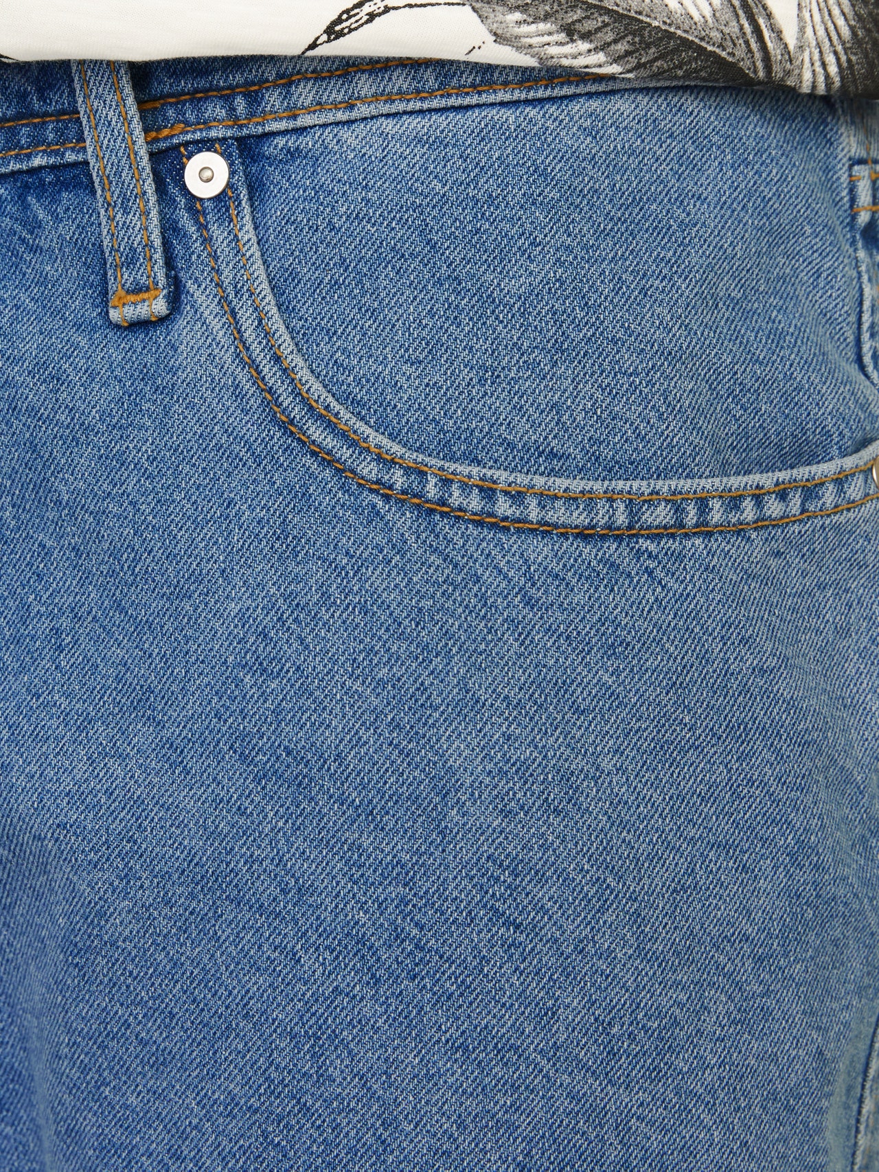 Jack & Jones Plus Size Loose Fit Casual shorts -Blue Denim - 12257457