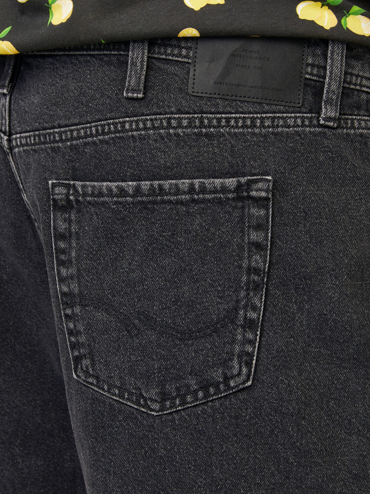 Jack & Jones Plus Size Loose Fit Lockere Shorts -Black Denim - 12257459