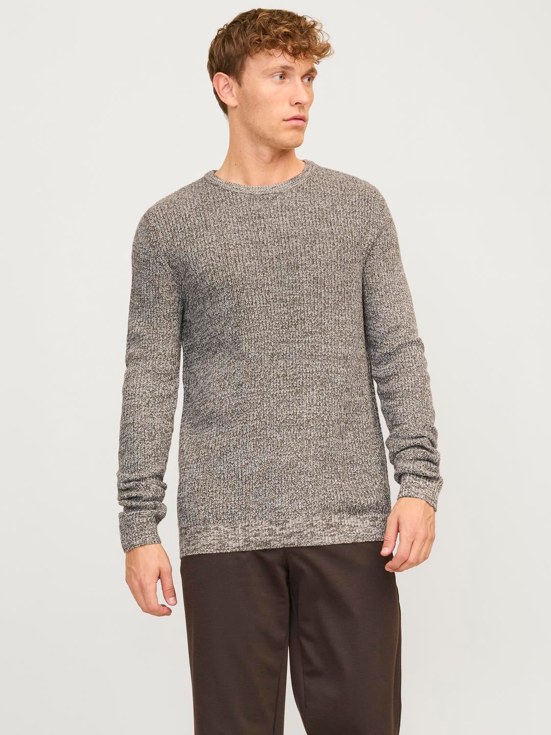 Meliert Strickpullover