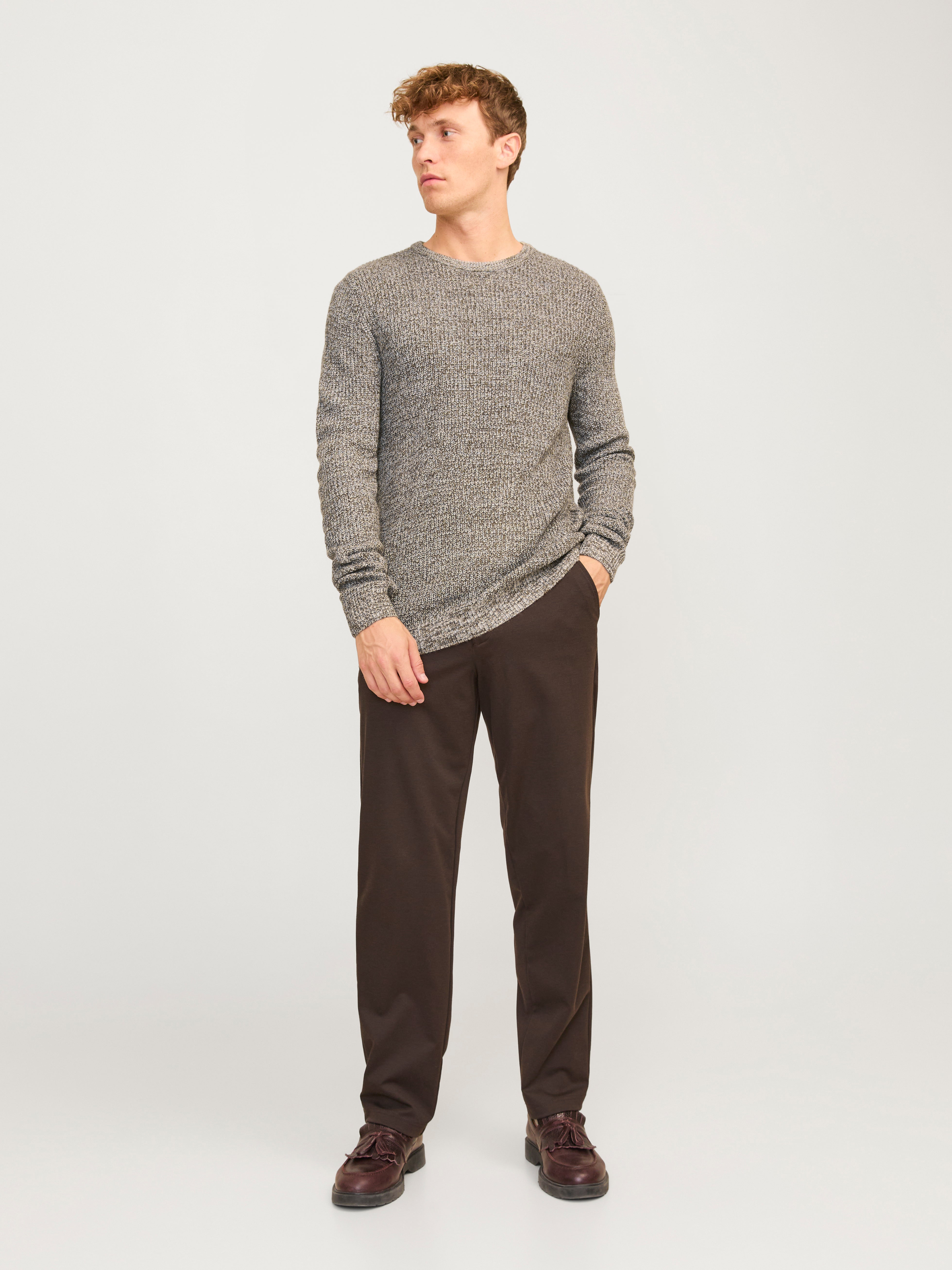 Thumbnail - Meliert Strickpullover