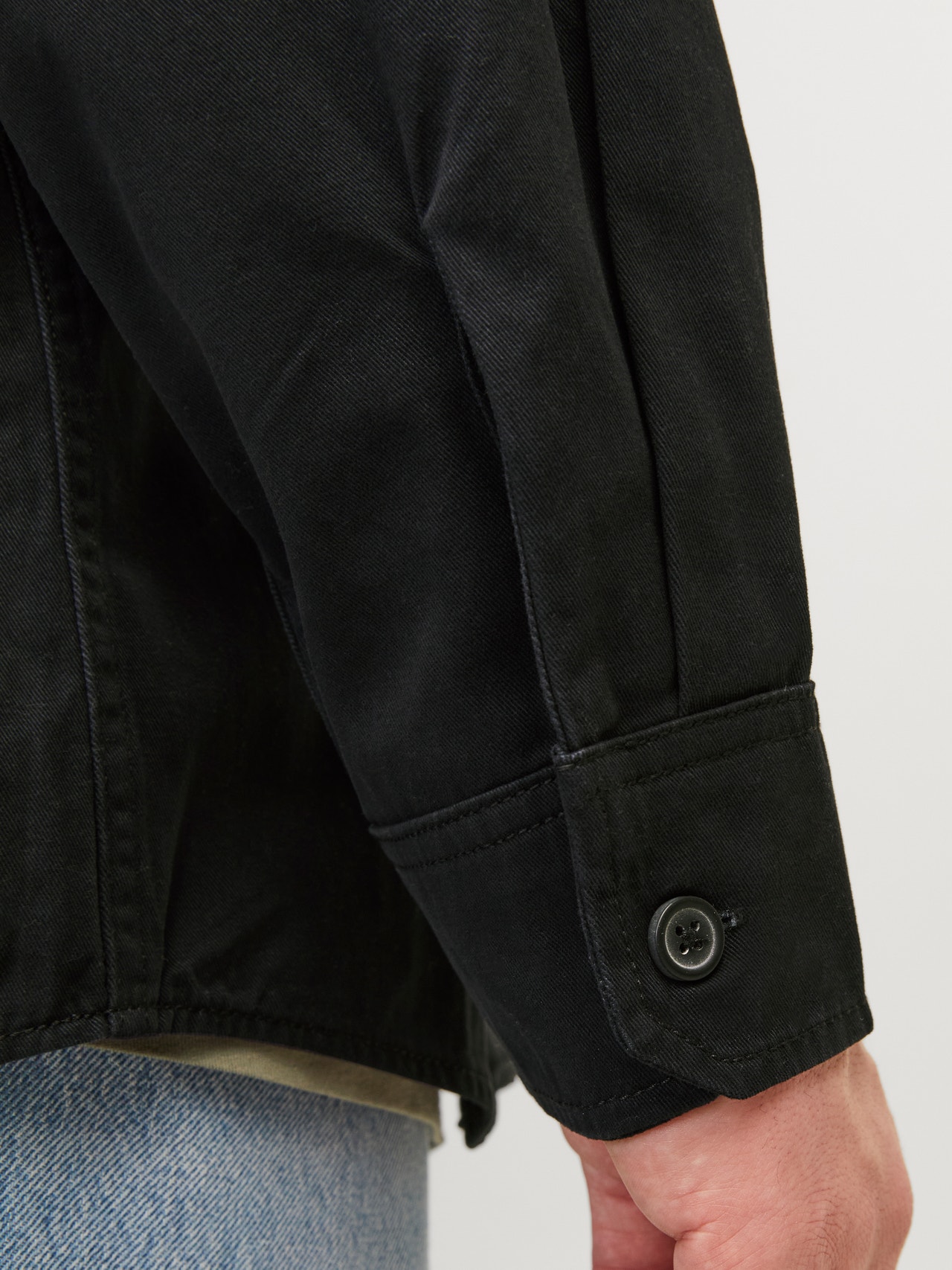 Jack & Jones Plus Size Relaxed Fit Permatomi marškiniai -Black - 12257491
