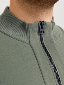 Jack & Jones Plus Size Pull demi-zip Zipper -Agave Green - 12257500