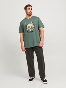 Jack & Jones Plus Size Printed T-shirt -Laurel Wreath - 12257509