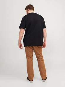 Jack & Jones Plus Size Nadruk T-shirt -Black - 12257513