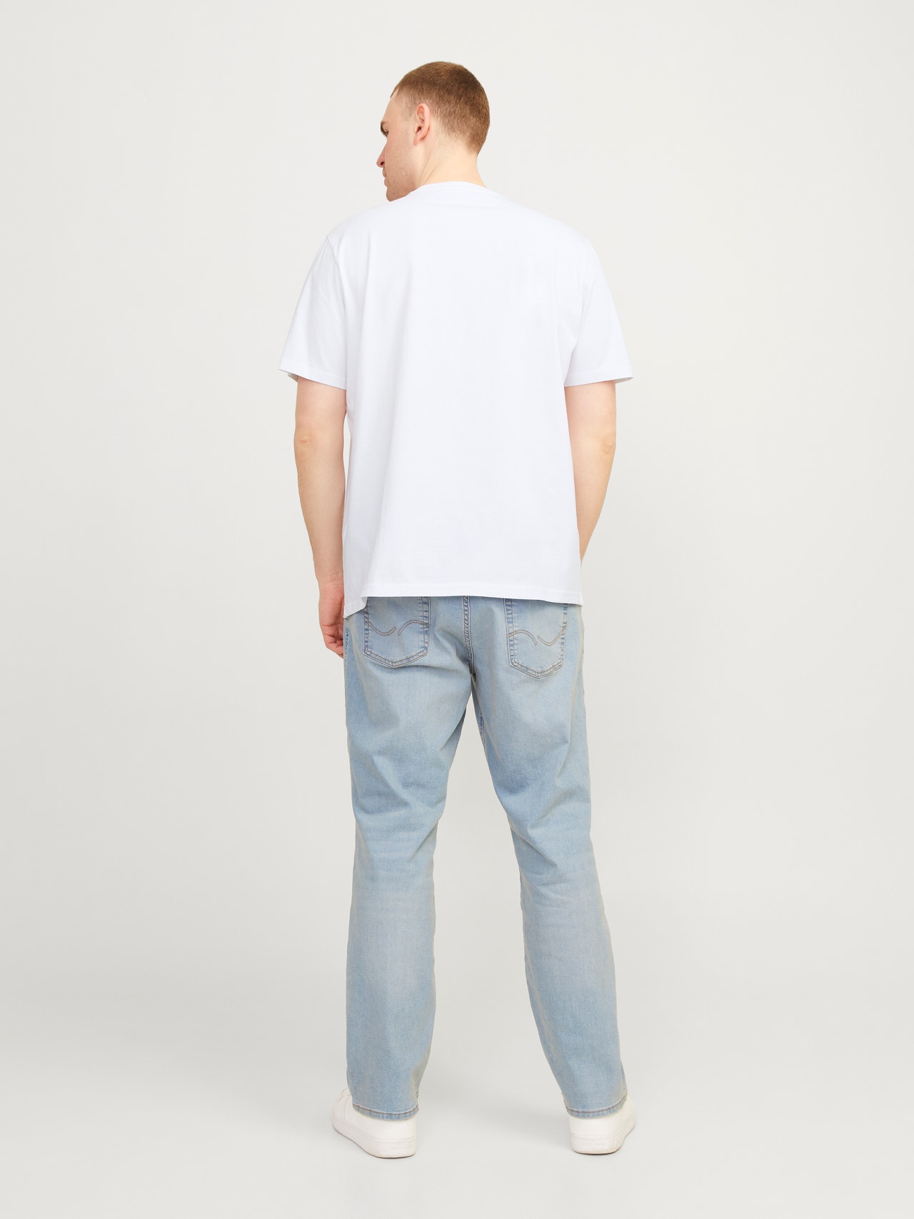 Jack & Jones Plus Size Bedrukt T-shirt -Bright White - 12257513