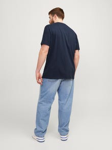 Jack & Jones Plus Size Gedruckt T-shirt -Sky Captain - 12257513