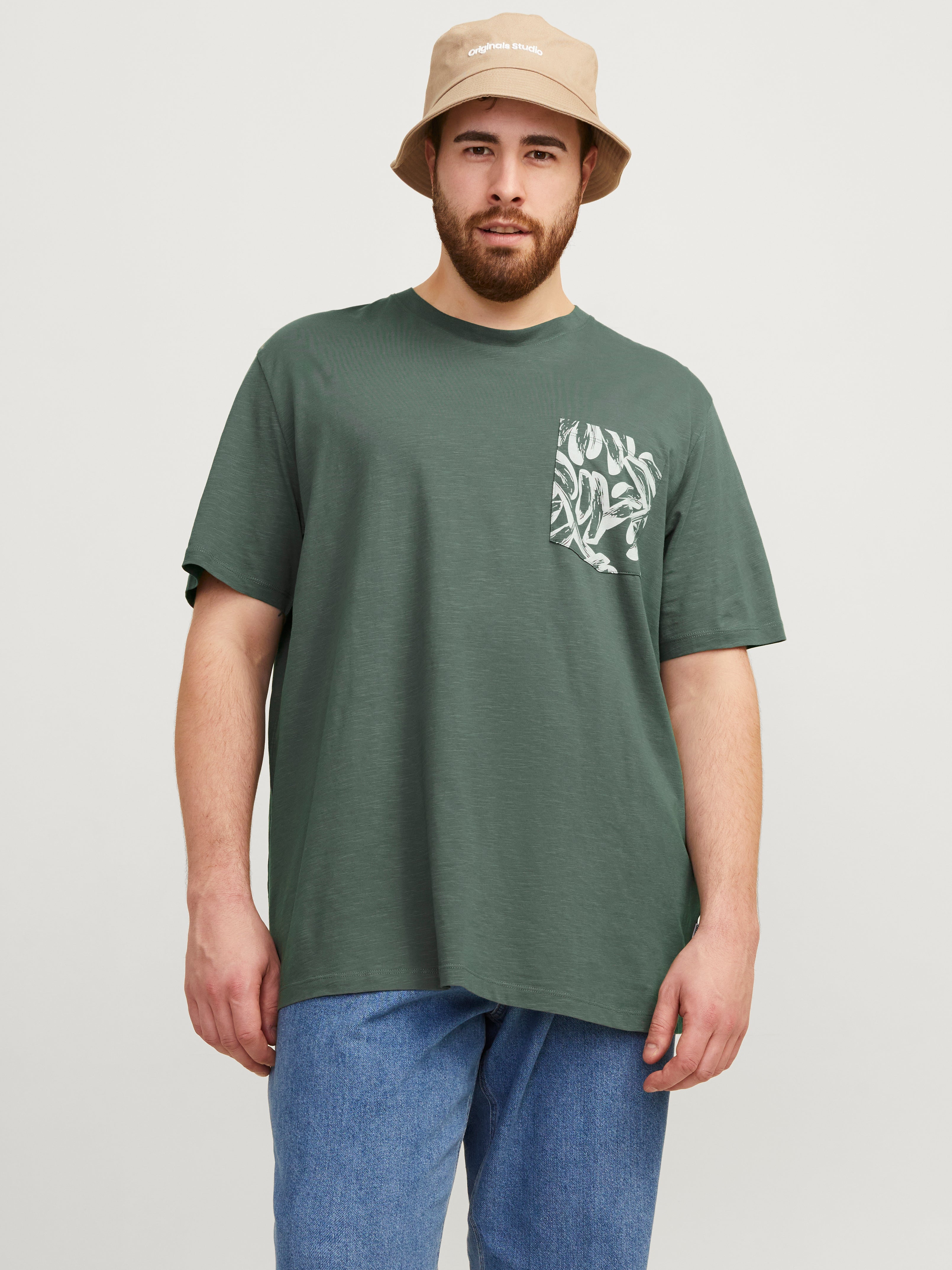 Plus Size T-shirt Imprimé - Jack & Jones - Modalova
