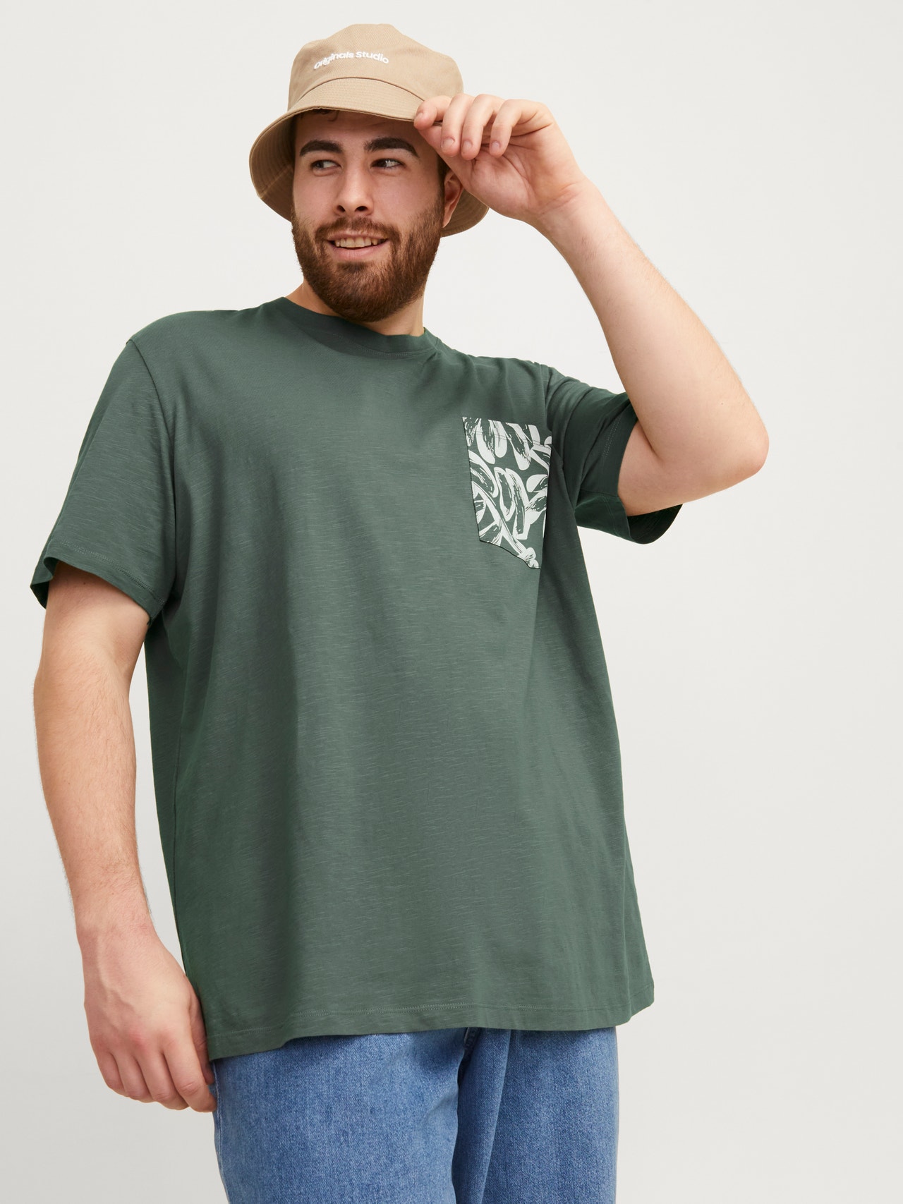 Jack & Jones Plus Size T-shirt Estampar -Laurel Wreath - 12257516