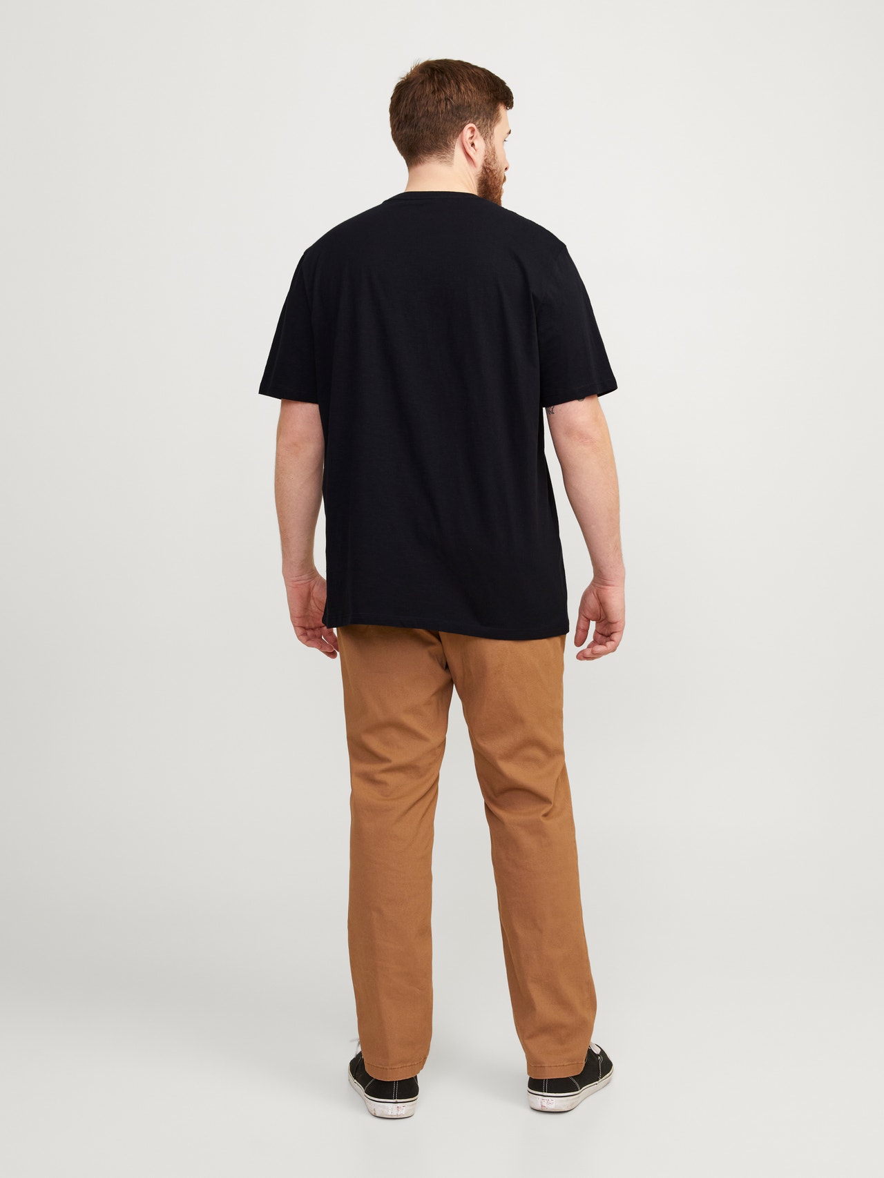 Jack & Jones Plus Size Tryck T-shirt -Black - 12257516