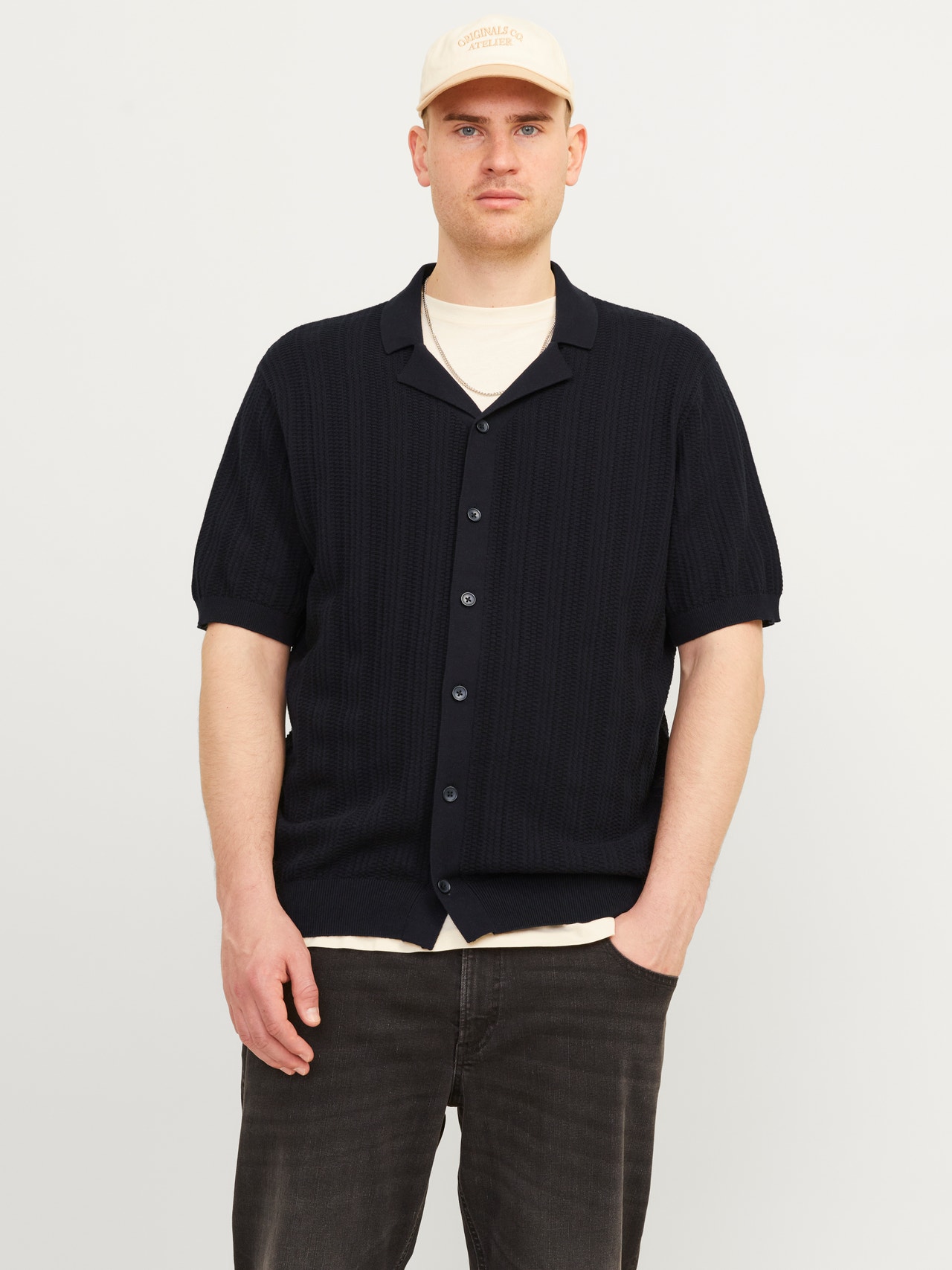 Jack & Jones Plus Size T-shirt Polo -Black - 12257520