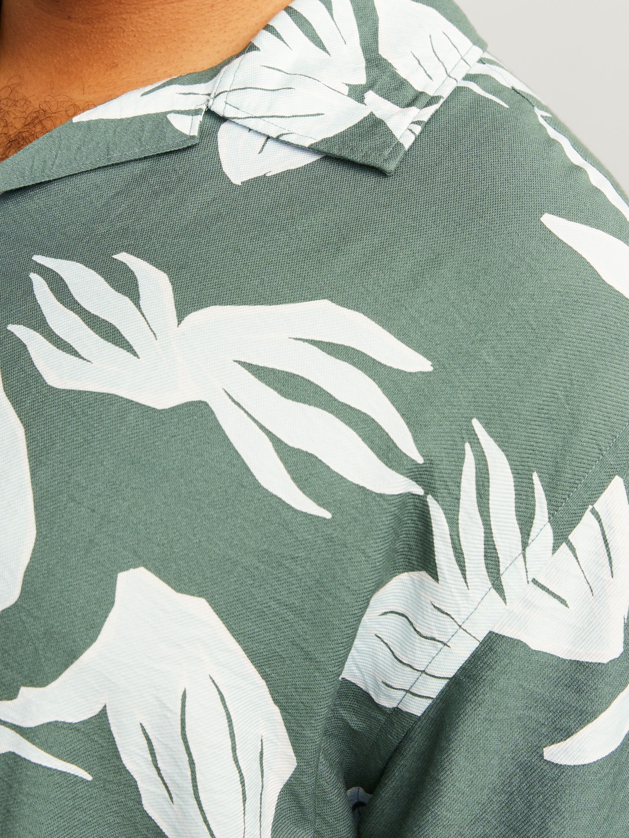 Jack & Jones Plus Size Camisa Relaxed Fit -Laurel Wreath - 12257529