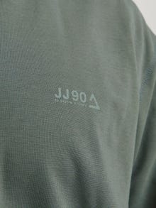 Jack & Jones Plus Ühevärviline Tõmblukuga kapuutsiga pusa -Agave Green - 12257551