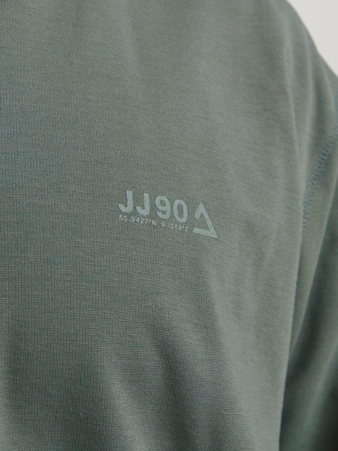 Jack & Jones Plus Ühevärviline Tõmblukuga kapuutsiga pusa -Agave Green - 12257551