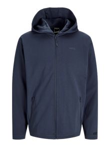 Jack & Jones Plus Size SUDADERA con cremallera Liso -India Ink - 12257551