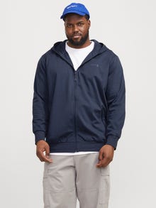 Jack & Jones Plus Size SUDADERA con cremallera Liso -India Ink - 12257551