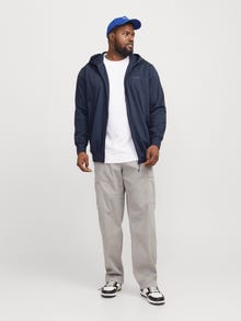 Jack & Jones Plus Size SUDADERA con cremallera Liso -India Ink - 12257551
