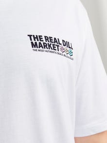 Jack & Jones Plus Size Printet T-shirt -Bright White - 12257565