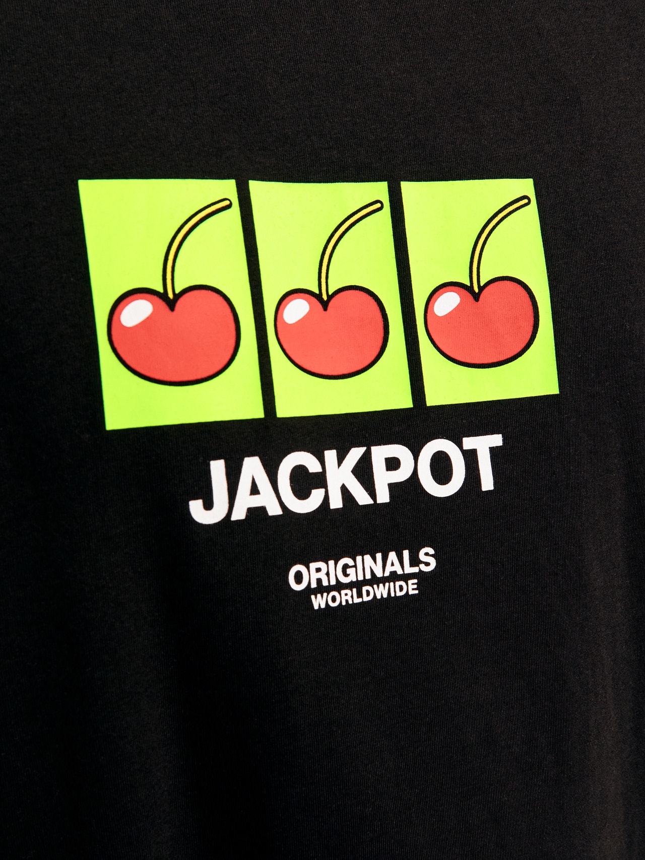 Jack & Jones Plus Size Printed T-shirt -Black - 12257567