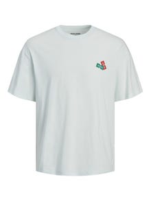 Jack & Jones Plus Size Printed T-shirt -Skylight - 12257568