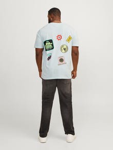 Jack & Jones Plus Size T-shirt Imprimé -Skylight - 12257568