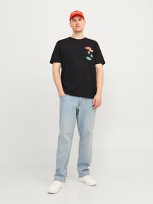 Jack & Jones Plus Size Printed T-shirt -Black - 12257568