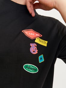 Jack & Jones Plus Size Tryck T-shirt -Black - 12257568
