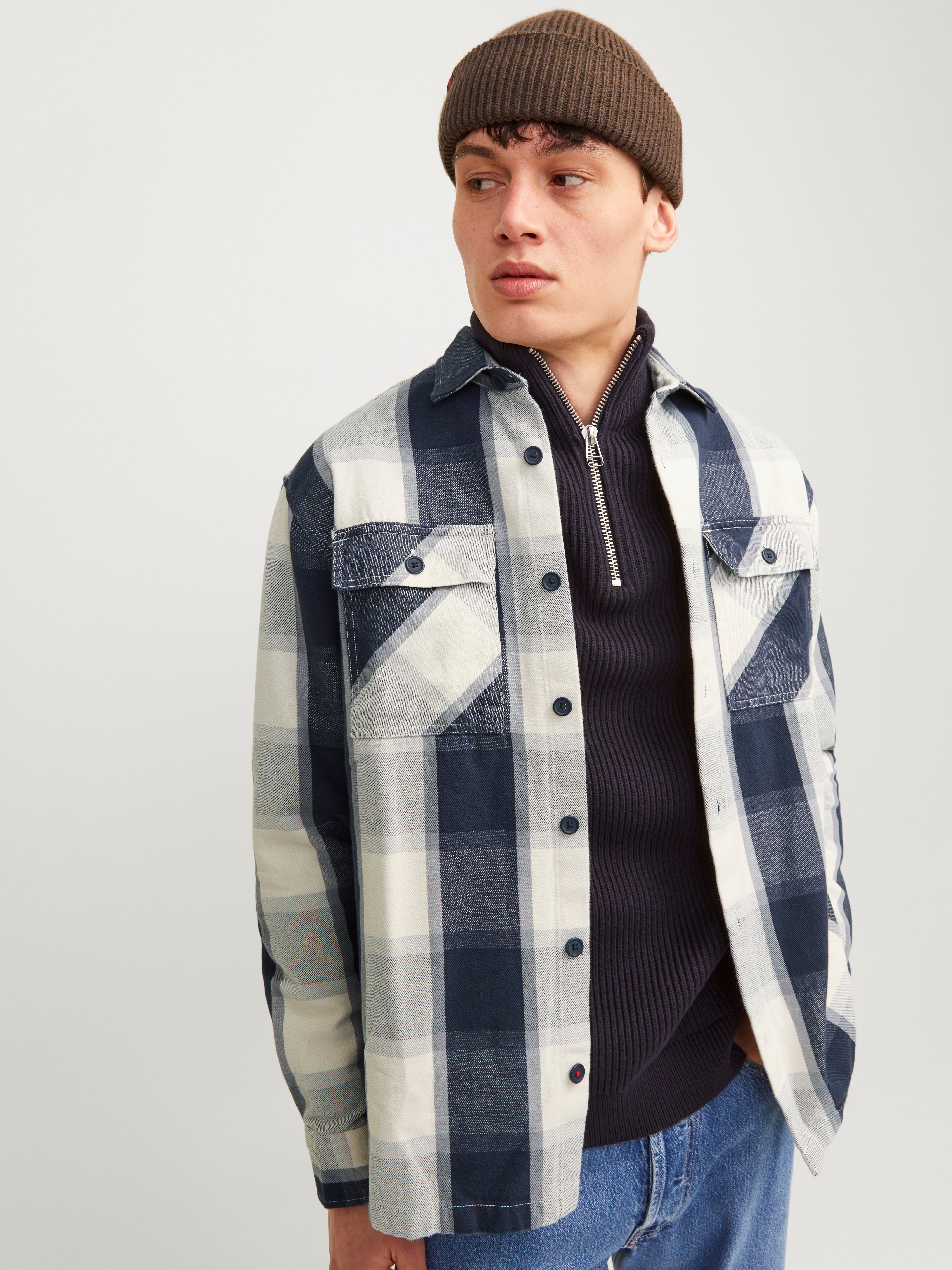 Jack & Jones RDD Wide Fit Overshirt - 12257575