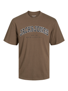 Jack & Jones Logo Rundhals T-shirt -Canteen - 12257579