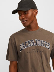 Jack & Jones Z logo Okrągły dekolt T-shirt -Canteen - 12257579