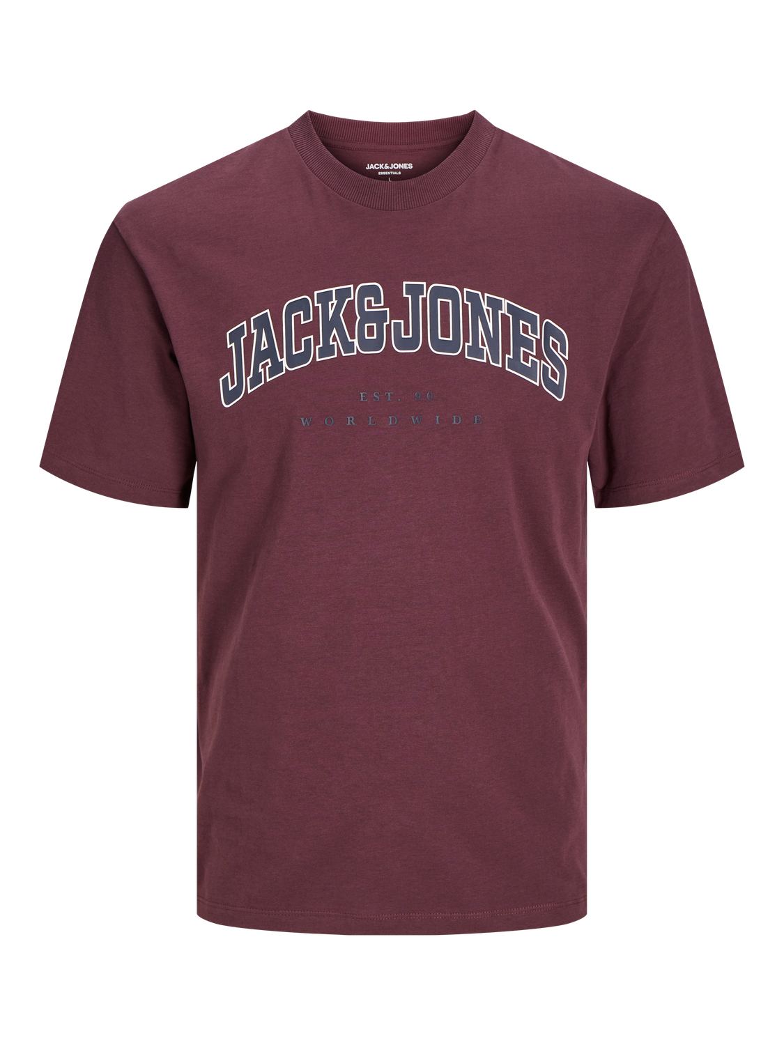 Jack & Jones T-shirt Con logo Girocollo -Vineyard Wine  - 12257579