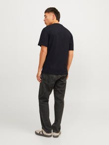 Jack & Jones Logotipas Apskritas kaklas Marškinėliai -Black - 12257579