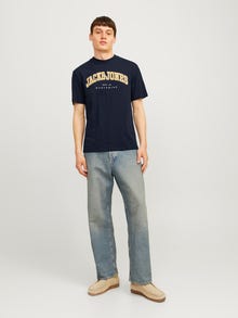 Jack & Jones Camiseta Logotipo Cuello redondo -Navy Blazer - 12257579