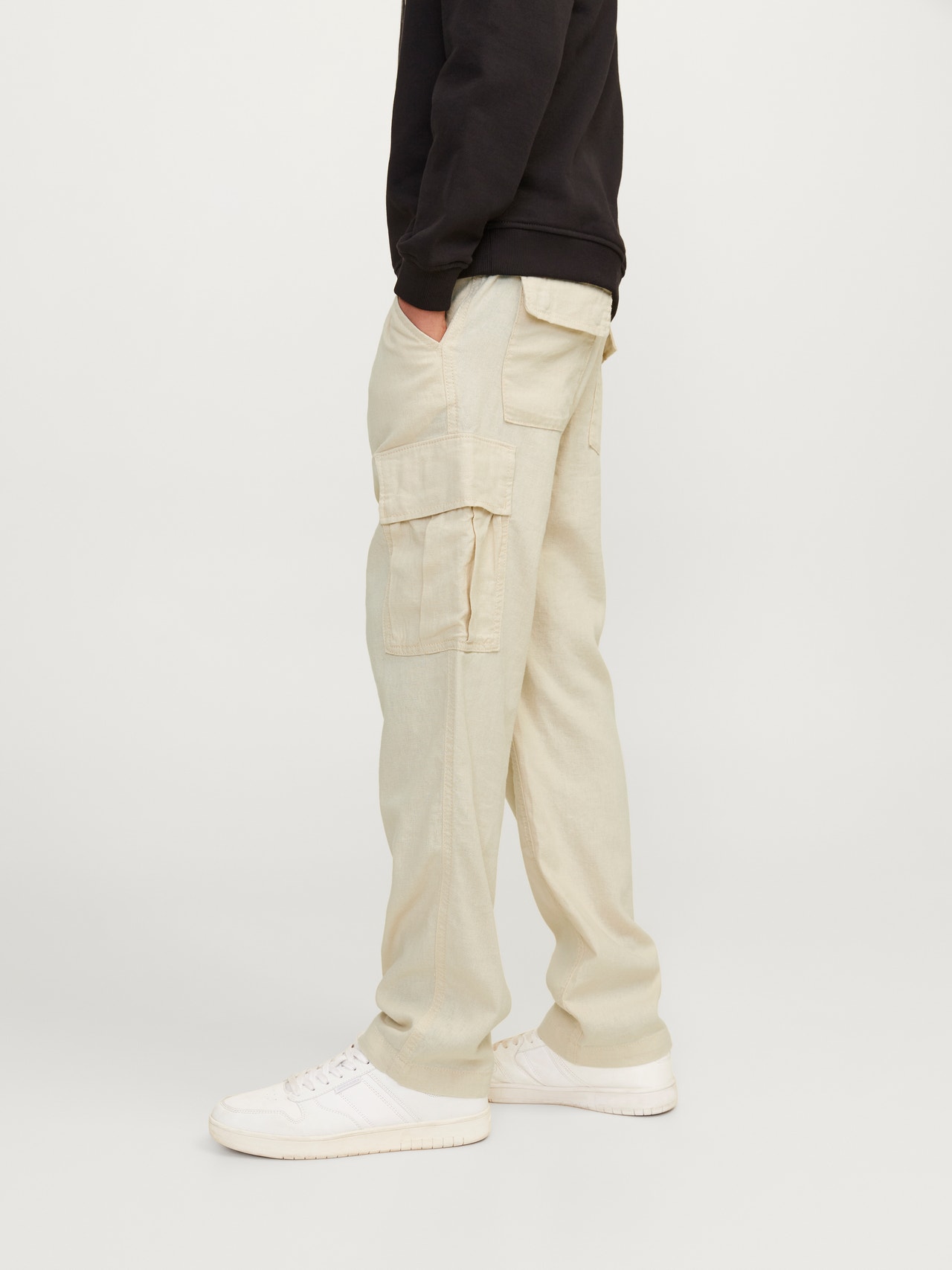 Jack & Jones Cargo trousers Mini -Summer Sand - 12257613