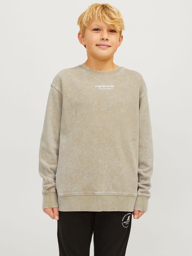 Jack & Jones Gedrukt Sweatshirt met ronde hals Voor jongens - 12257617