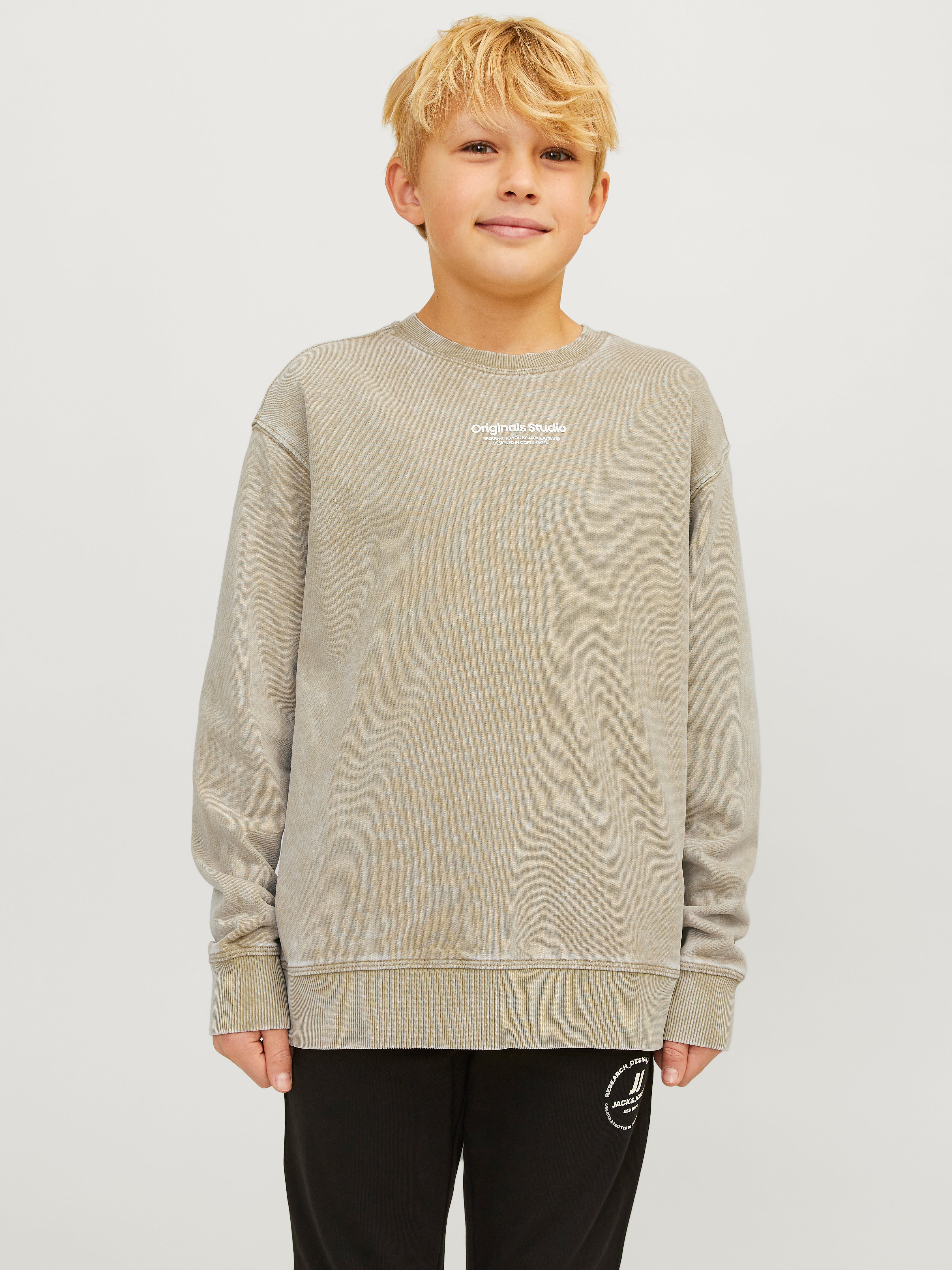 Jack & Jones Printet Sweatshirt med rund hals Til drenge - 12257617