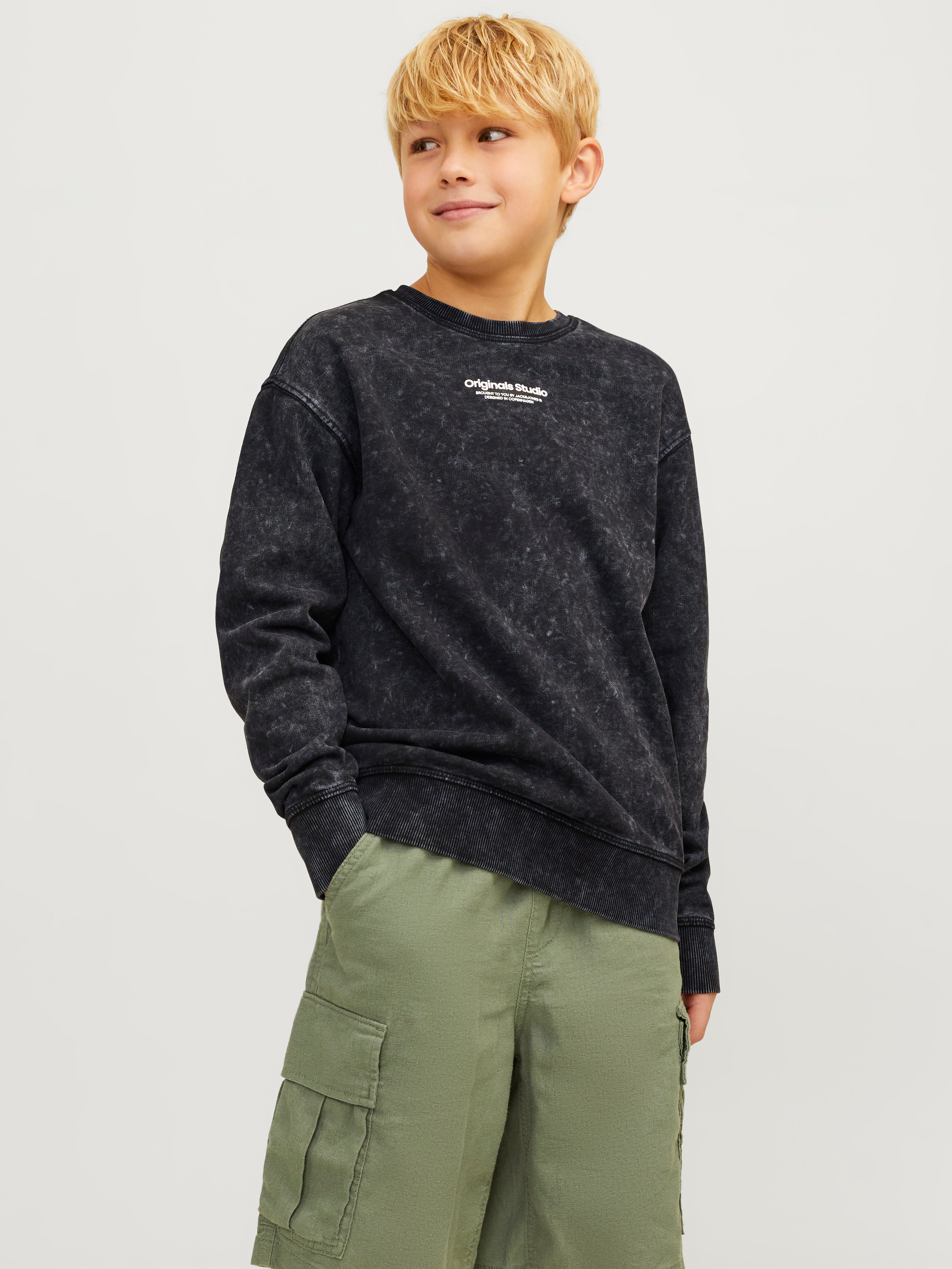 Jack & Jones Printet Sweatshirt med rund hals Til drenge - 12257617