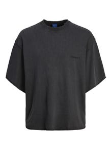 Jack & Jones Printed Crew neck Sweatshirt For boys -Black - 12257621