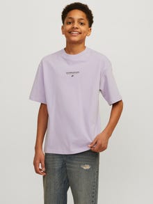 Jack & Jones Trykk T-skjorte For gutter -Lavender Frost - 12257637