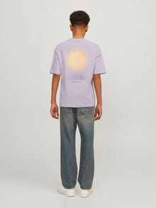 Jack & Jones Spausdintas raštas Marškinėliai For boys -Lavender Frost - 12257637
