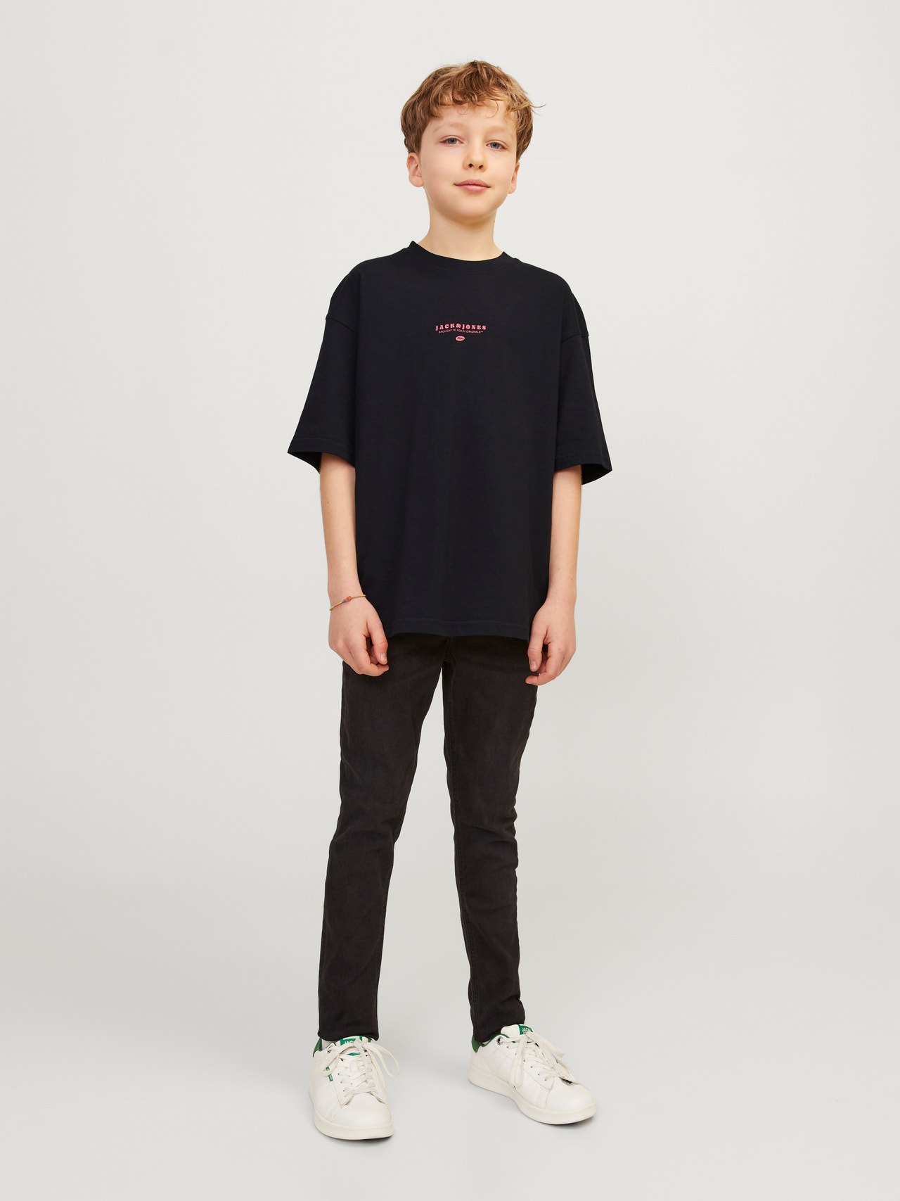 Jack & Jones Poikien Painettu T-paita -Black - 12257637