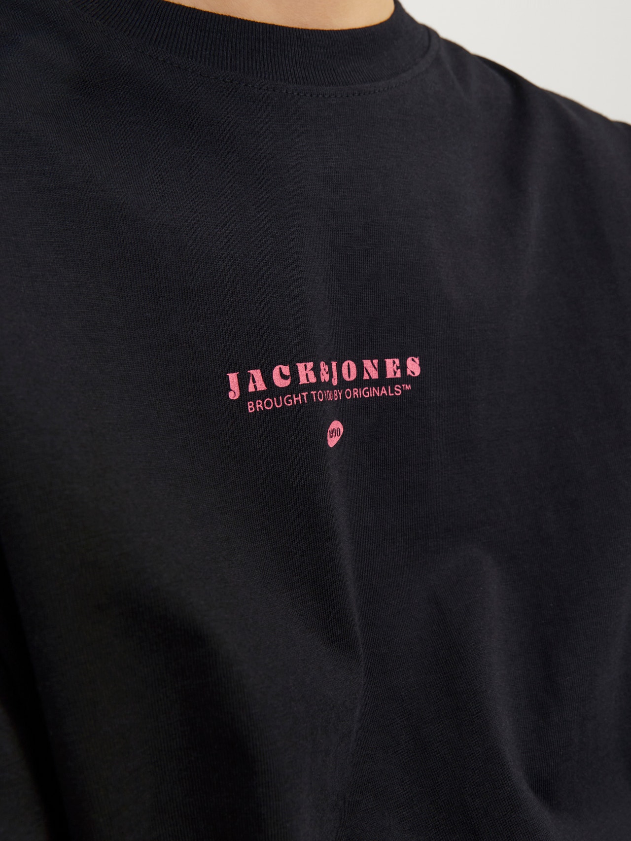 Jack & Jones Trykk T-skjorte For gutter -Black - 12257637