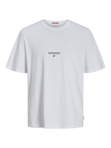 Jack & Jones Junior Painettu T-paita -Bright White - 12257637