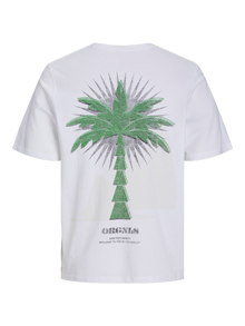 Jack & Jones Junior Painettu T-paita -Bright White - 12257637