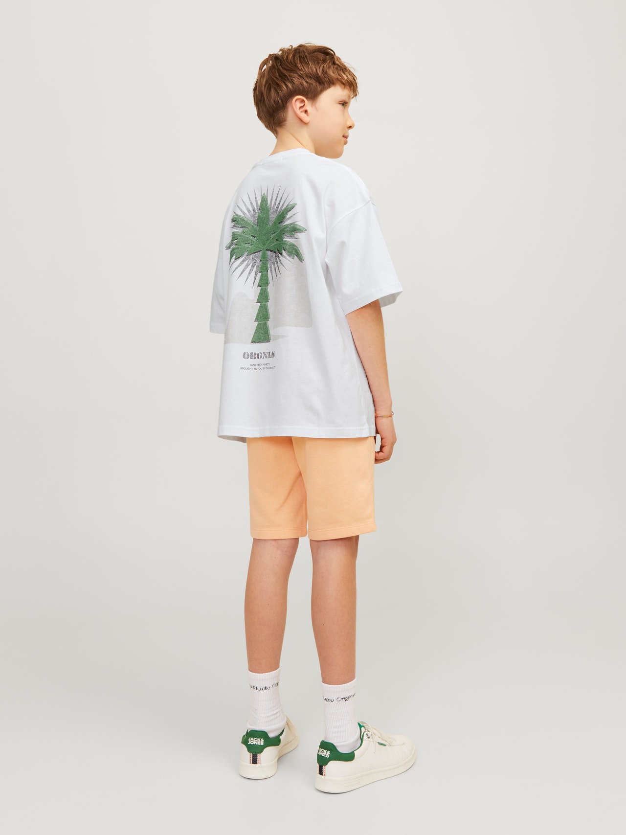 Jack & Jones T-shirt Estampar Para meninos -Bright White - 12257637