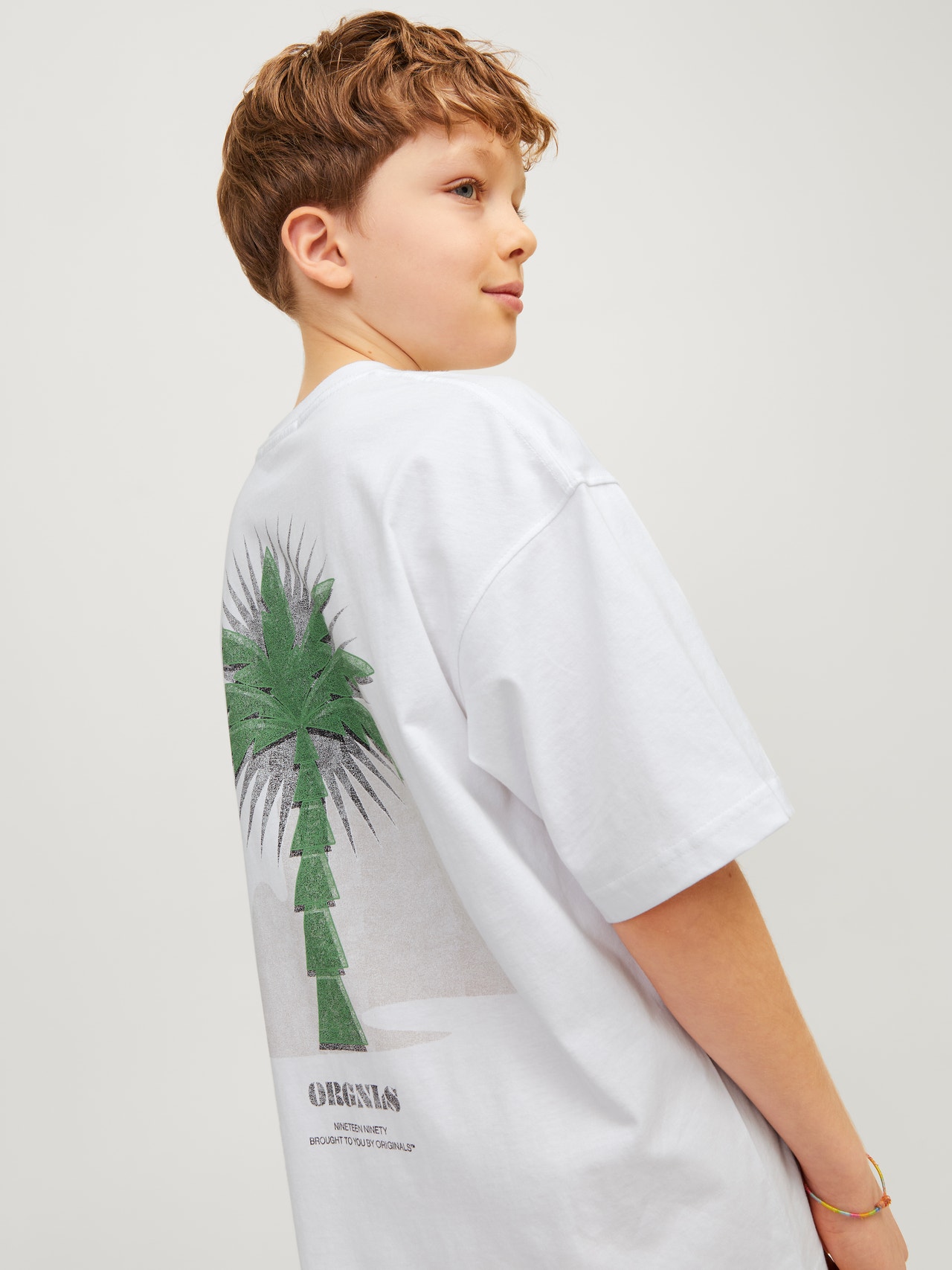 Jack & Jones Camiseta Estampado Para chicos -Bright White - 12257637