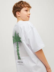 Jack & Jones Printed T-shirt For boys -Bright White - 12257637