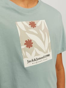 Jack & Jones Spausdintas raštas Marškinėliai For boys -Gray Mist - 12257641